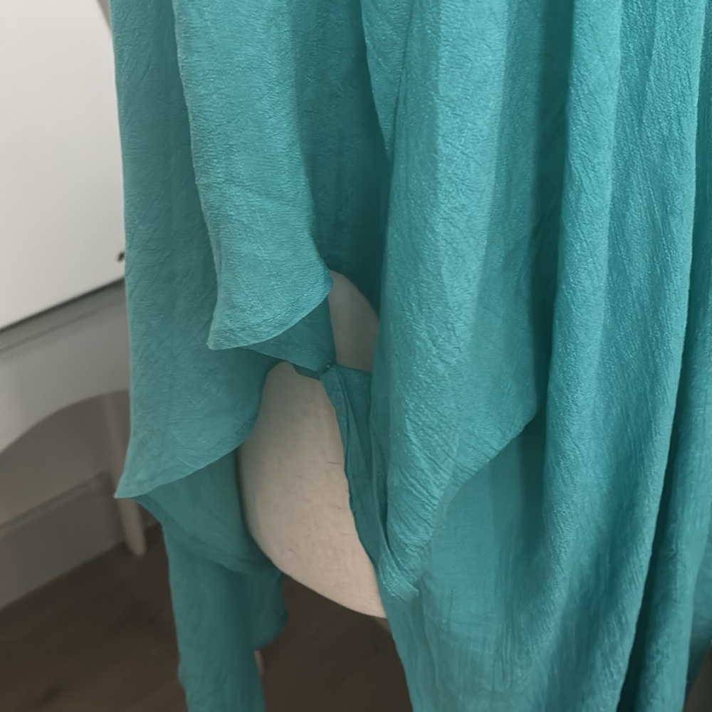 Umgee Beach Bathing Suit CoverUp Aqua Teal Vacation CoverUp Swim Style NWOT Fin… - Picture 6 of 8